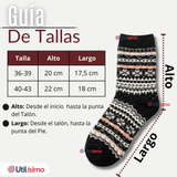 Pack 2 Calcetines Toalla Grueso Hombre Frío Surtidos Invierno
