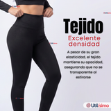 Calza Polar Con Chiporro Térmica Mujer Elasticada Negra