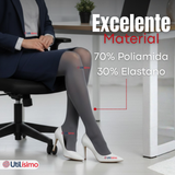 Pantys Semitransparentes Elasticadas Oficina Gris
