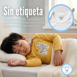 Pack 5 Bodys Manga Larga 100% Algodón Bebé Niño Friendly Safari