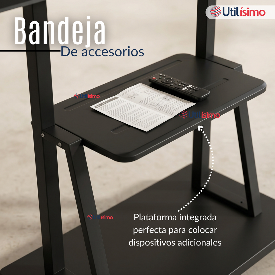 Soporte Base TV Móvil Con Ruedas 32 a 55 pulgadas  55kg Soporte Portátil 32¨40¨42¨ 43¨ 49¨ 50¨ 55¨