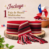 Faja Huaso Juvenil Fiestas Patrias Bailes Típico Multicolor
