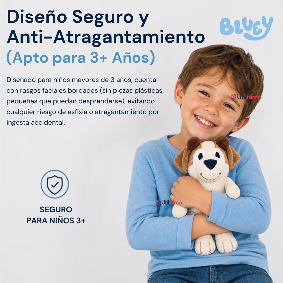 Pack 2 Peluches Bluey Diseños Surtidos Suaves Felpa Premium Peluche Niños