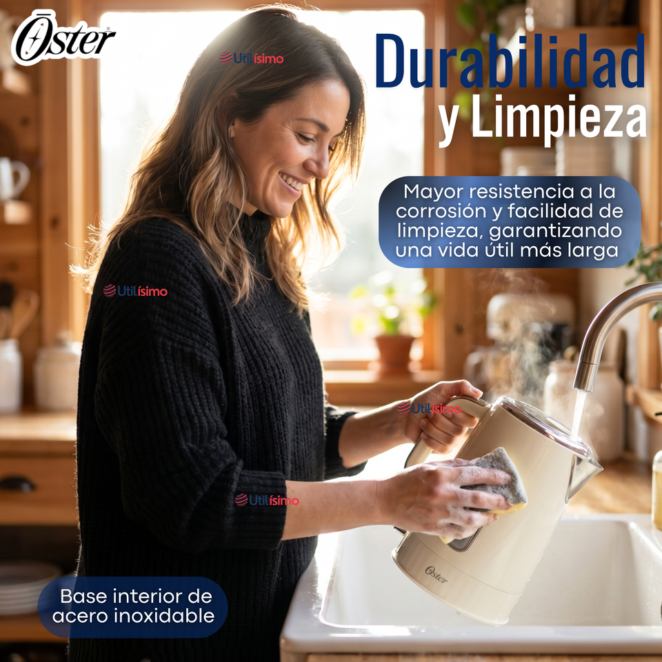 Hervidor Eléctrico Oster® de 1.7 Litros Para Té Café E Infusiones BVSTKT8107OM-052