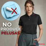 Polera Pique Premium 200g Manga Corta 100% Algodón Textura Suave Chemise Negro Mujer