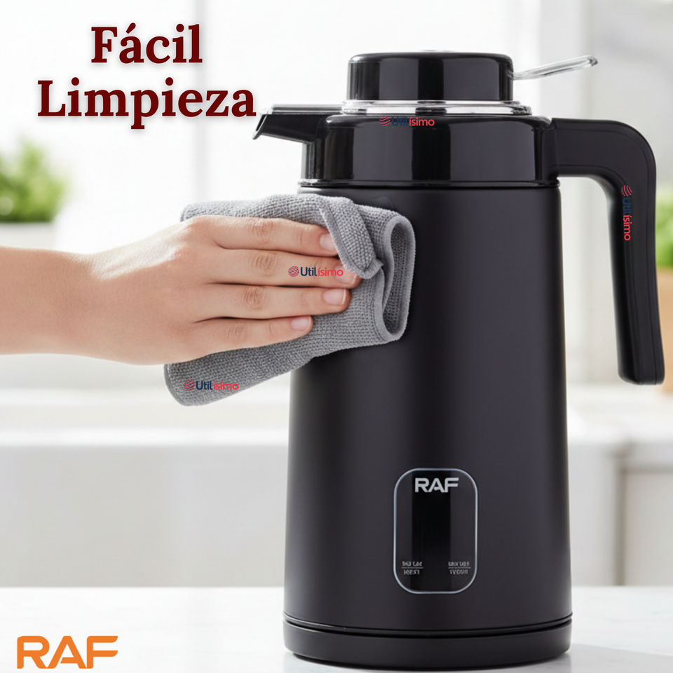Termo Hervidor Eléctrico RAF 1360W 2 Litros Negro
