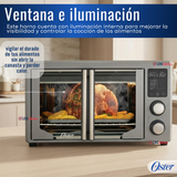 Horno con freidora de aire digital Oster® de 42 litros, puertas francesas, TSSTTV42FDDAFNS 1700W