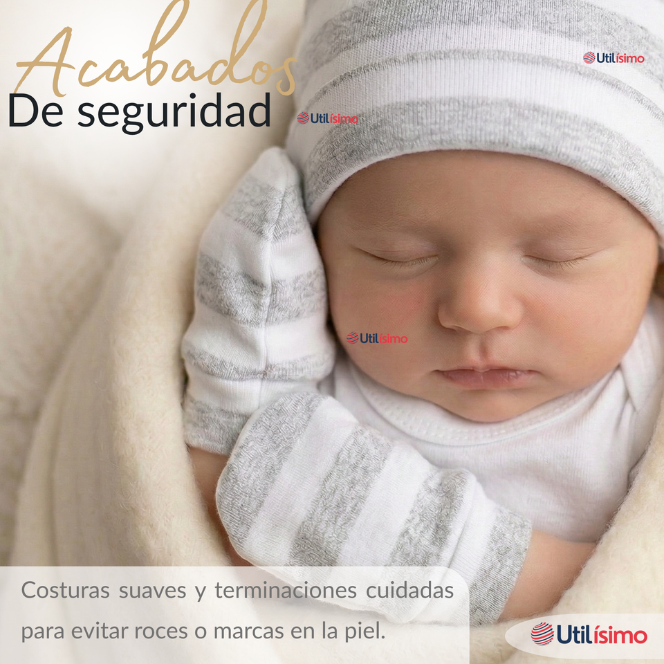 Set Ajuar Bebé 8 Piezas Surtido NIÑO 100% Algodón