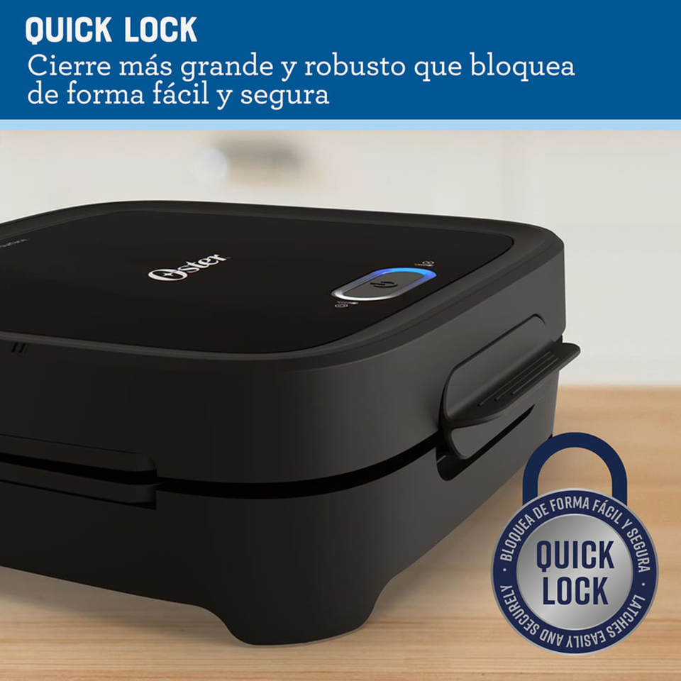 Sandwichera Oster® compacta con platos hondos CKSTSM400