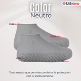 Fundas Cubre Zapatos Gris Impermeable Surtidas Silicona Antideslizante