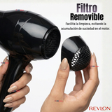 Secador De Cabello Control Frizz Revlon 2000W Negro