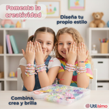 Set De Mostacillas Bisuteria Juguete Kit Para Armar Crear Pulseras Y Collares Niña