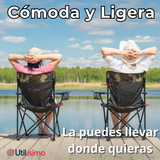 Silla Plegable De Playa Camping Picnic Con Portavaso Diseños Surtidos