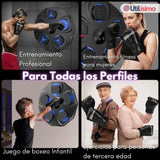 Máquina de Boxeo Musical Bluetooth con Guantes para Adulto y Niño