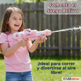 Pistola Lanza Agua Dinosaurio Color Rosado Juguete 40cm Niña