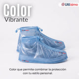 Fundas Cubre Calzado Impermeables Aislante Lluvia Azul 1 Par
