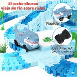 Pista Carreras de Auto Juguete Flexible Acuático 183 Piezas