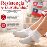 1 Par Calcetines Encaje Vuelos Bebé Algodón Fiestas Patrias Infantil