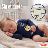Pack 5 Bodys Manga Larga 100% Algodón Tedmimak Sweet Nature Bebé Niño