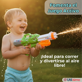 Pistola Lanza Agua Dinosaurio Color Verde Juguete 40cm Niño