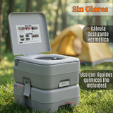 Baño Inodoro Químico Portátil Camping 20 Litros Reutilizable