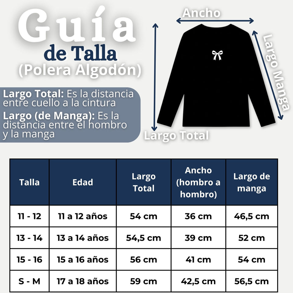 Pack 3 Camisetas Poleras Algodón Básica Cuello Redondo Primera Capa Manga Larga Colores Surtidos Negro Blanco Niña