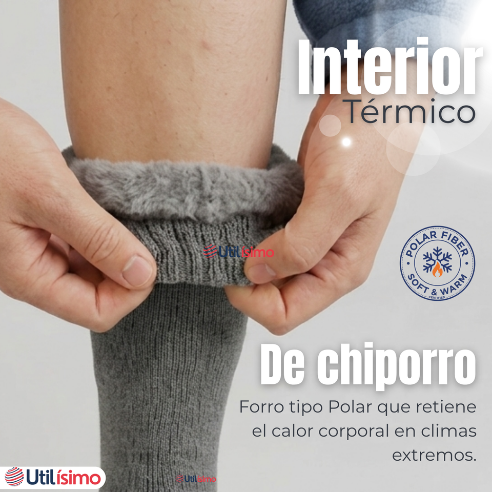 Pack 6 Pares Calcetines Térmicos Corte Alto Hombre Surtidos