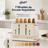 Tostadora premium Oster® para 4 rebanadas TSSTMNOM4S-052