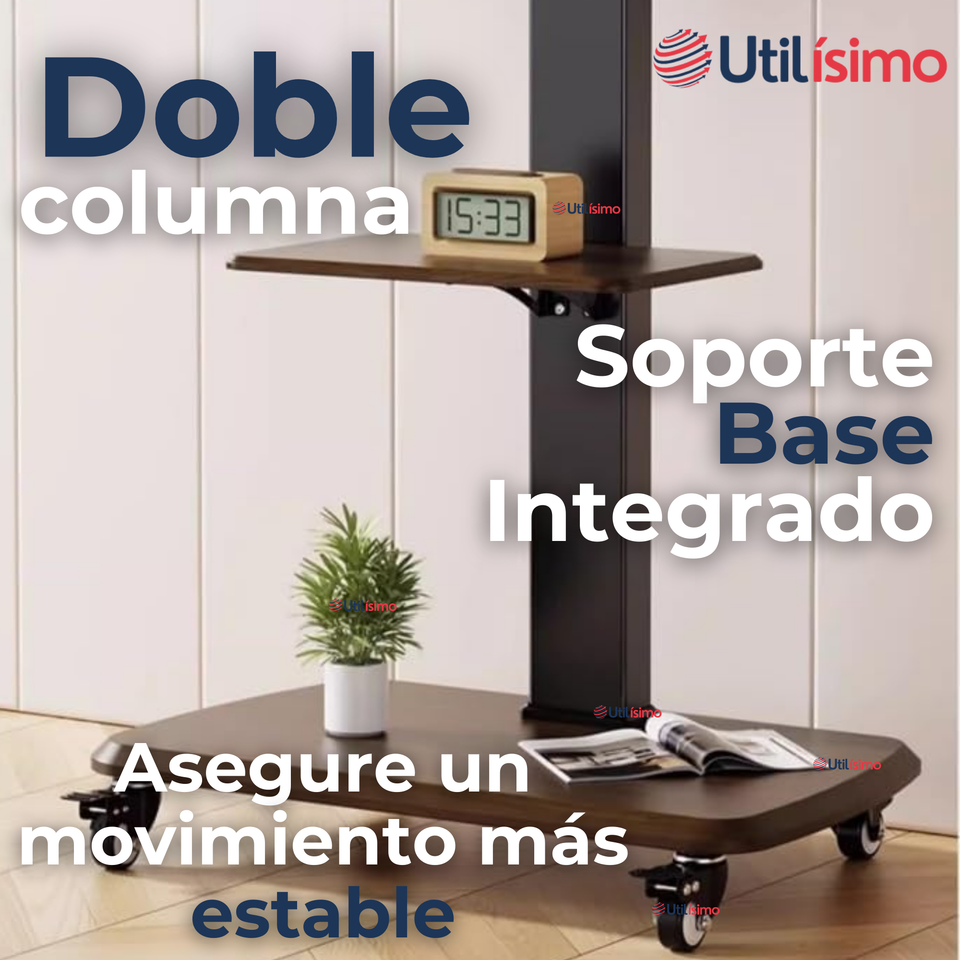 Soporte TV Premium Portátil Con Ruedas 45Kg 26 a 75 Pulgadas 26 32 40 43 50 55 60 65 70 75