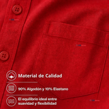 Camisa Huaso Niño Algodón Rojo Fiestas Patrias Traje Típico