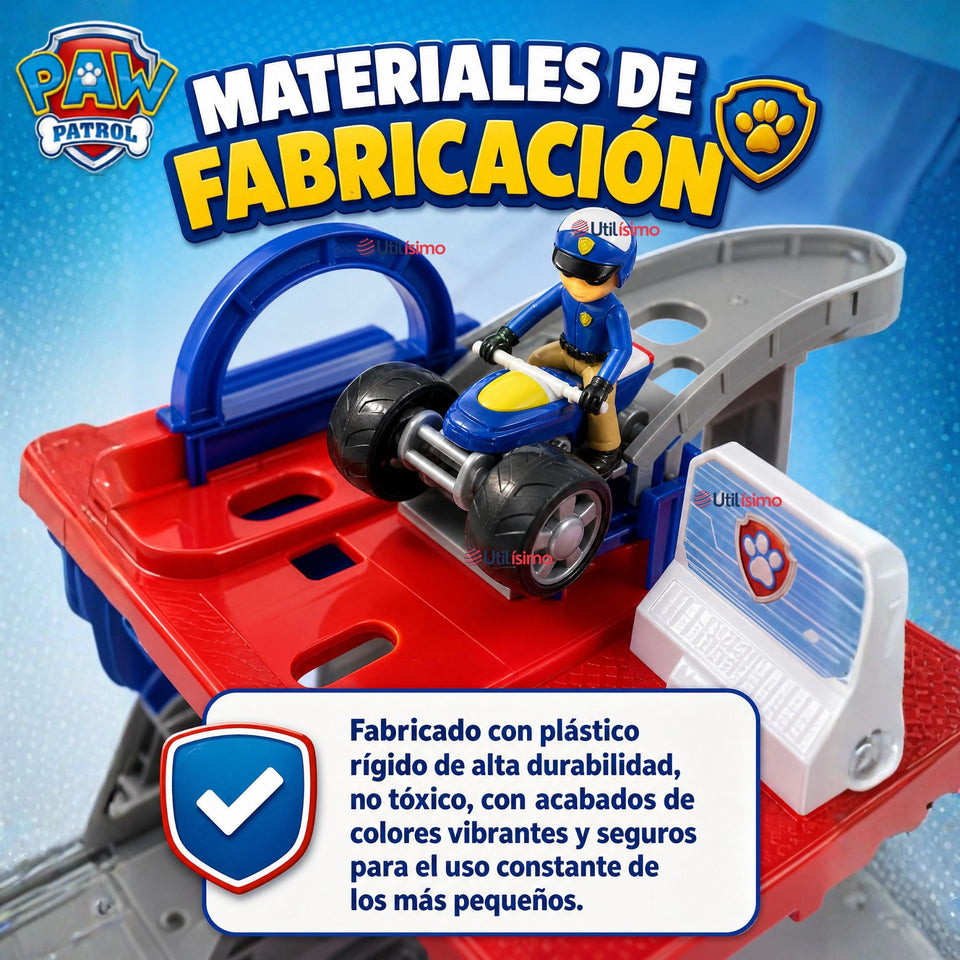 Pista de Juego Paw Patrol Estacion de Rescate con Vehículo y Figura