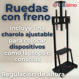 Soporte TV Grande Móvil Con Ruedas 32 a 75 Pulgadas 32 35 40 43 50 55 60 65 75