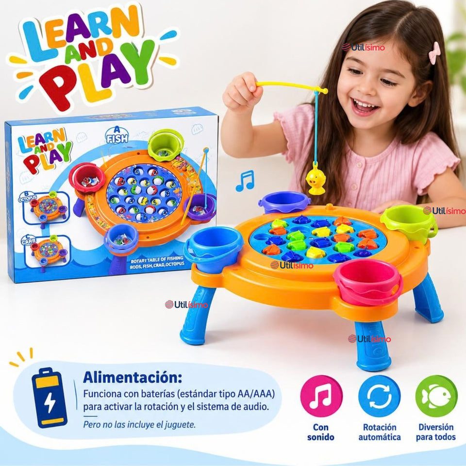 Juguete Pesca Magnético Interactivo Musical Infantil