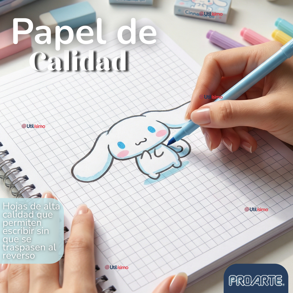 Pack 10 Cuadernos Universitarios Cinnamoroll 100 Hojas Proarte Diseño Surtido