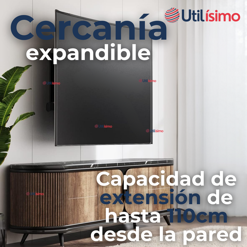 Soporte TV Pared Ajustable 60Kg 32 a 70 Pulgadas 32 37 39 40 42 43 46 47 48 49 50 55 58 60 65 70