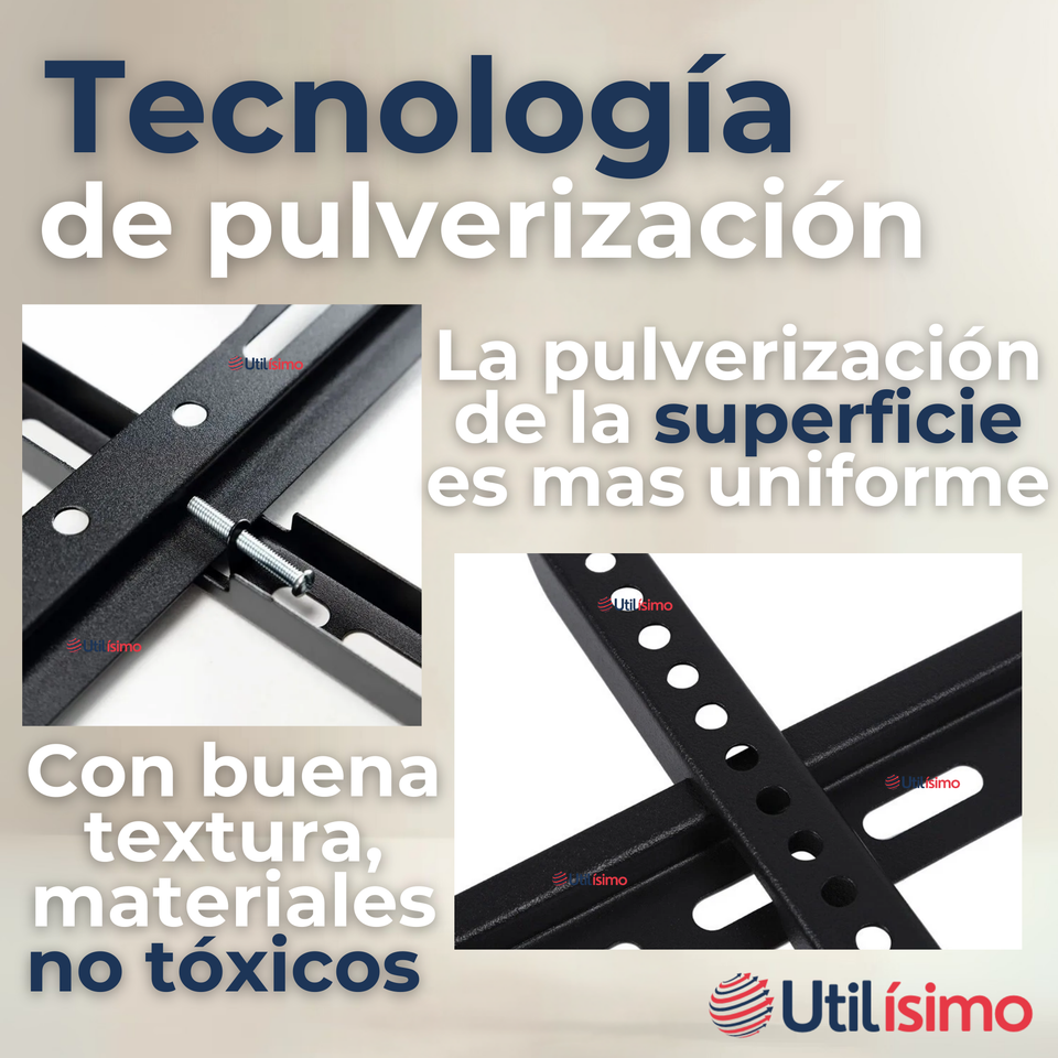 Soporte TV Pared Fijo 45Kg 40 a 80 Pulgadas 40 42 43 48 49 50 55 58 60 65 70 75 77 80
