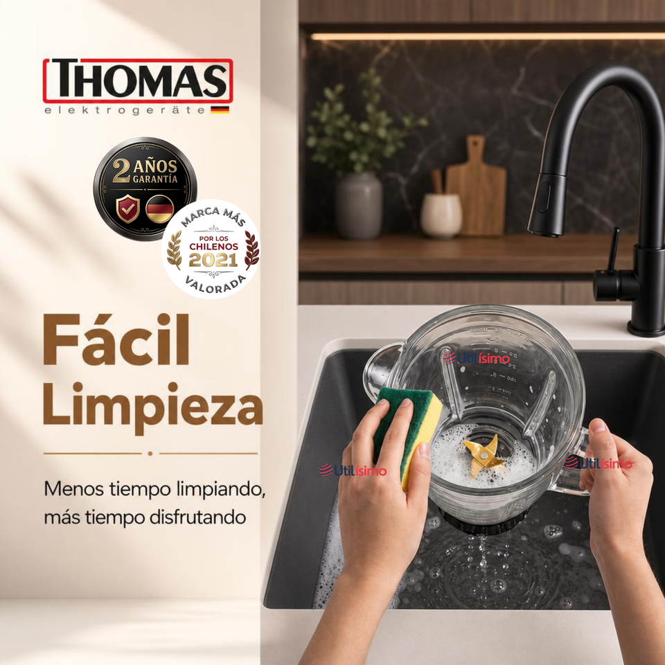 Licuadora 1,5lts Thomas Th-330v Color Negro 600W