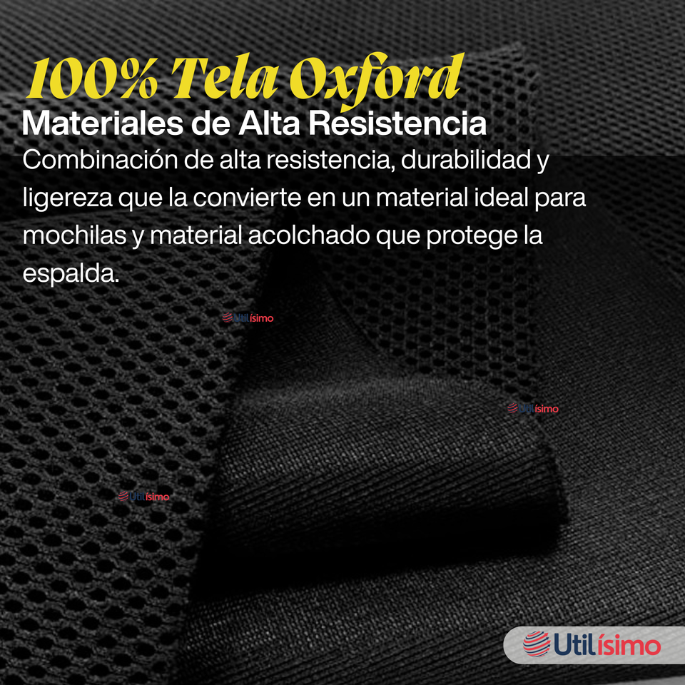 Mochila Escolar Bolso Con Estuche 43Cm Tela Oxford Niño Happy Skate