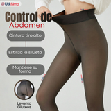 Pack 3 Calzas Pantys Efecto Piel Con Chiporro Polar Térmica Mujer Elasticada