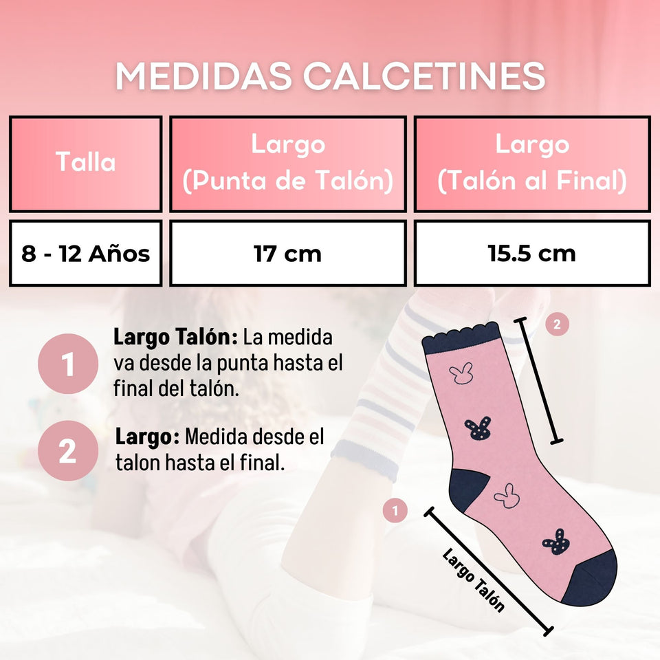 Pack 4 Pares Calcetines Niña Toalla Térmicos Suaves