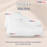 Fundas Cubre Zapatos Blanco Impermeable Surtidas Silicona Antideslizante 1 Par