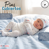 Conjunto Set 5 Piezas Body Camiseta Panty Gorro Manoplas Algodón Bebé Niño