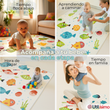 Alfombra Antigolpe Tapete Plegable Reversible para Bebés 200cm