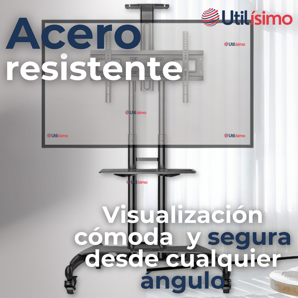 Soporte TV Portátil Con Ruedas 45Kg 32 a 75 Pulgadas 32 40 43 50 55 60 65 70 75