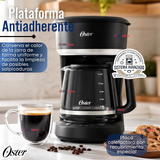 Cafetera de goteo Oster® de 12 tazas programable con filtro reutilizable Negro BVSTDCP121B