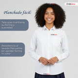 Camisa Blusa Escolar Blanca Manga Larga Colegio Para Niñas