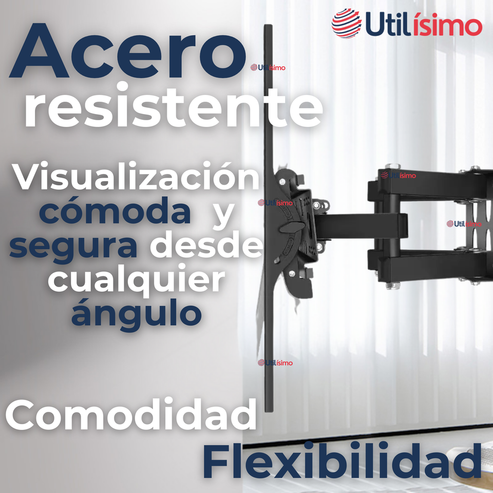 Soporte TV Pared Ajustable 50Kg 40 a  85 Pulgadas 40 43 50 55 60 65 70 75 77 80 82 85