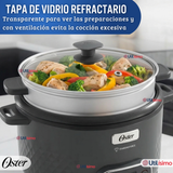 Oster Arrocera, 3 En 1, 12 Tazas Capacidad, Función Sofrito, Vaporera, Recubrimiento Antiadherente Oster DiamondForce,