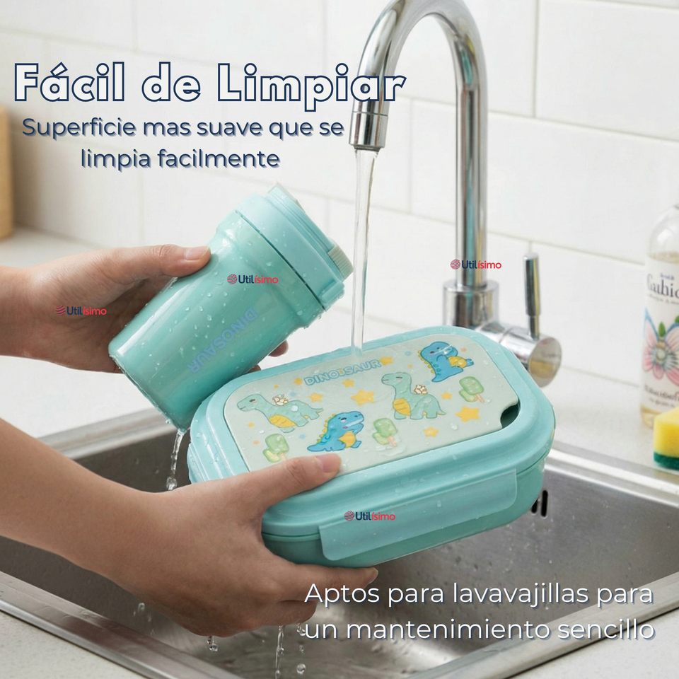 Set Fiambrera Tupper + Vaso Para Niños y Niñas Colores Varios Infantiles