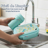 Set Fiambrera Tupper + Vaso Para Niños y Niñas Colores Varios Infantiles